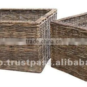 Natural Material Planters/ Square Flower Planters thumbnail-1