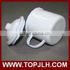 Old Fashion Portable Dye Sublimation Enamel Mugs Happy Camping thumbnail-1