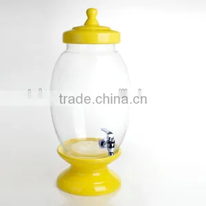 Colorful Ceramic Lid and Stand for Water Jar and Juice Jar thumbnail-4