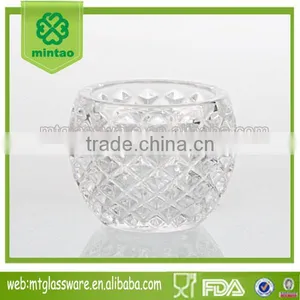 Top Grade Diamond Design Clear Votive Party Candle Holders thumbnail-1