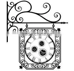Flower Removable Wall Sticker Clock thumbnail-1