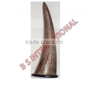 Carved Buffalo Horn Table Stand thumbnail-1