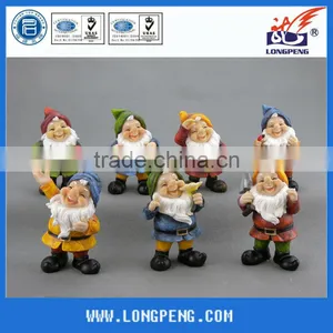 Polyresin Garden Gnome Figurine,Unique Resin Small Garden Dwarft,Dwarft Statues thumbnail-1