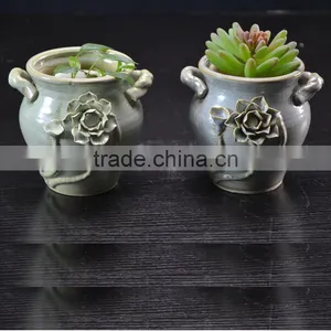 Factory Ceramic Handmade Flower Pot for Garden Plant Decoration thumbnail-6