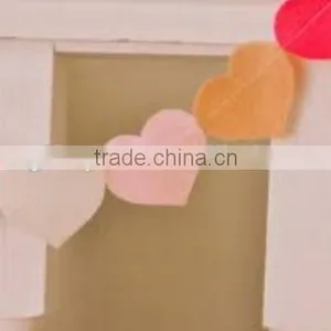 2017 Hot New Products Website China Supplier Promotional Gift Felt Fabirc Charm Heart Shaped Wedding Decoration Hanging thumbnail-1