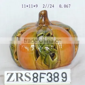 Ceramic Pumpkin,thanksgiving Decoration,pumpkin Grimace thumbnail-1