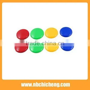 4pcs Coloful Round Office Magnets thumbnail-4