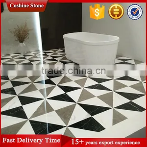 Hotel Super Glossy Mixed Color Glazed Marble Floor Tiles thumbnail-2