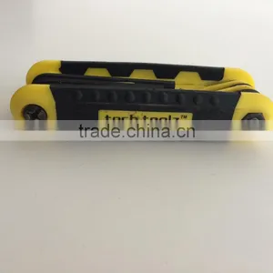 Factory Directly Evaporated Black Folding Type 8PC Allen Wrench Hex Key Hand Tool Set thumbnail-6