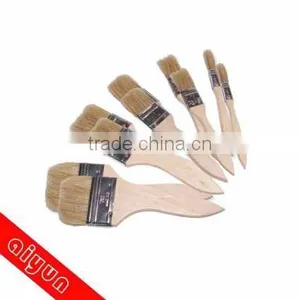 10pcs Paint Brush Set Paint Roller Kids Bristles Wooden Handle thumbnail-1