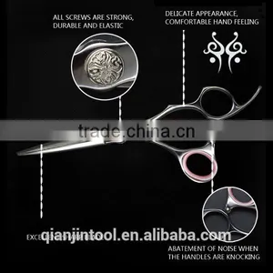GU-575G JC158 High Quality Damascus Layer Steel Hair Cutting Scissors With Beautiful Finger thumbnail-6