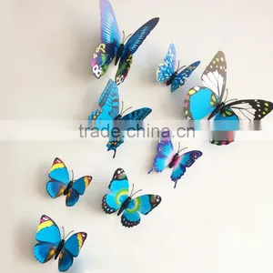 DIY Decoration 3d Wall Stickers, Butterfly Cut Out Pattern Removable Home Wallpaper thumbnail-5
