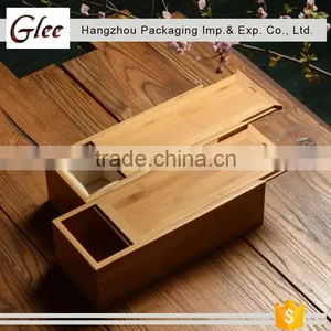 Trendy Simple Sliding Bamboo Box With a Lid thumbnail-1