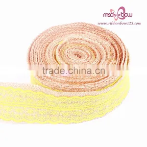 Natural Jute Burlap Hessian Ribbon With Lace Trims Tape Rustic Wedding Craft thumbnail-5