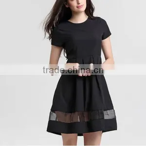 2016 Round Neck Solid Casual Summer Dress thumbnail-1