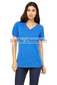 New Fashion V Round Collar T Shirt V-neck T-shirt OEM ODM Offered thumbnail-3