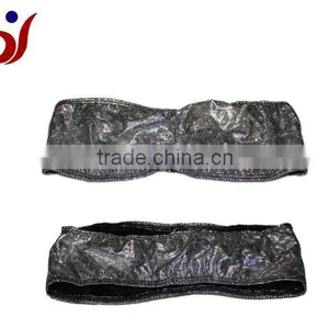 Fashionable Luxury Silver Tube Top Bra Hot Selling Pattern (accept OEM) thumbnail-1
