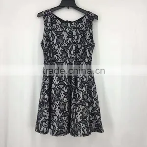 Ladies Stock Garment Sleeveless Black Sexy Prom Party Dress thumbnail-1