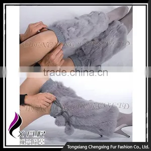 CX-A-14 China Wholesale Fashion Beautiful Girls Sexy 100% Rabbit Fur Leg Warmer thumbnail-6