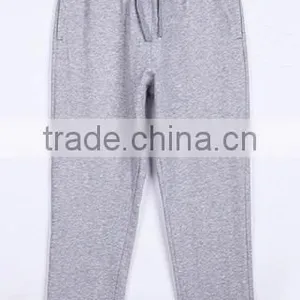 Wholesale Cheap Sports Pants CVC60/40 Cotton Fleece Plain Blank Pants thumbnail-2