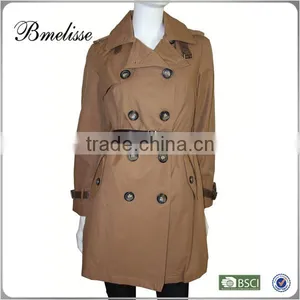2016 Ladies Fashion Ladies Trench Coats Long Trench Summer Coat With Belt Lady Style thumbnail-1