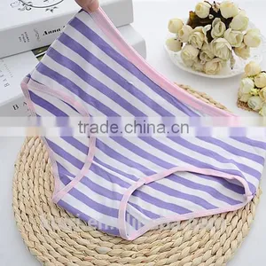 Women's Organic Cotton Underwear Stripe Panties Wide Color Chart High Quality thumbnail-5