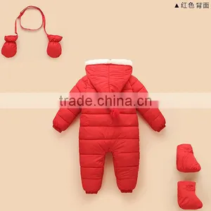 Wholesale Quality Baby Winter Garment/lastest Infant Kids Warm Romper Jumpsuit thumbnail-3