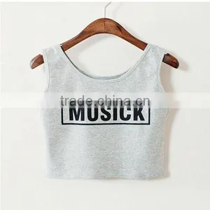 2015 New Arrival Design Your Own Numbers Sexy Young Lady Short Camisoles thumbnail-2