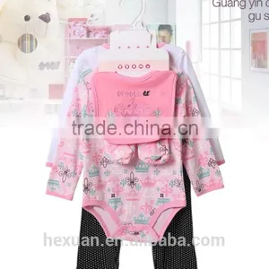 2016 China Wholesale Long Sleeve 5pcs Baby Romper Sets thumbnail-4