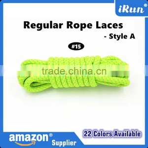 Customized Rope Laces With Plastic Tips - Muti-colored Sports Rope Shoelaces - Retail Packaging - Customized Length Acceptable thumbnail-4