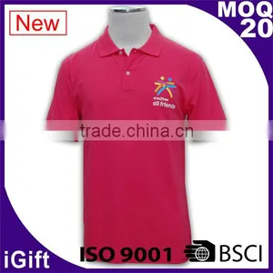 BSCI/ ISO 9001 Factory Wholesale New Design Color Combination Polo t Shirt thumbnail-1