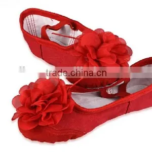 Softy Comfortable Professional Canvas Faric Children's Ballet Dance Shoes thumbnail-4