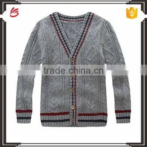 2017 Fashion Knitted Sweater Cardigan Cotton Sweater for Boys thumbnail-1