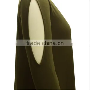 Hot Style Broken Shoulder Long-sleeved Loose Skirt thumbnail-5
