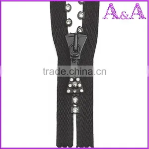 Wholesale Diamond Zipper With Diamond Teeth Different Color and Size thumbnail-1