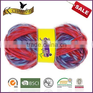Charmkey Color Spinning Yarn Melange Roving 100 Acrylic Knitting Yarn thumbnail-3