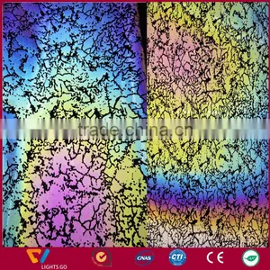 New Pattern Fantastic Rainbow Reflective Fabric for Shoes and Backpack thumbnail-2