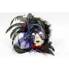 Red Feather Female Decorative Venetian Masks 8