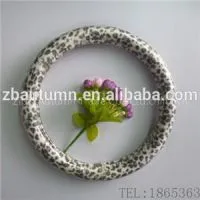 Leopard Grain Short Velvet Steering Wheel Cover thumbnail-1