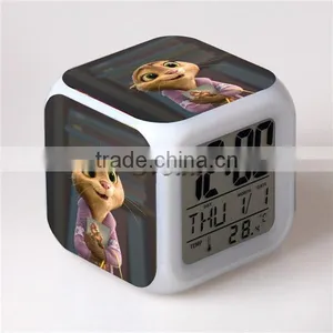 Hot Movie Zootopia LED Alarm Clock, Wide Hopps Digital Alarm Clock, Zootopia Cartoon Clock for Kids thumbnail-1