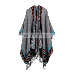 Lady Tassels Cashmere Shawls Thickening Cloaks thumbnail-2