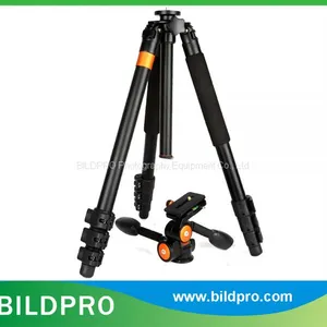 BILDPRO AK-324 Telescopy Tripod Stand Heavy Load Video Camera Tripod 1800mm Extend Tripod thumbnail-1