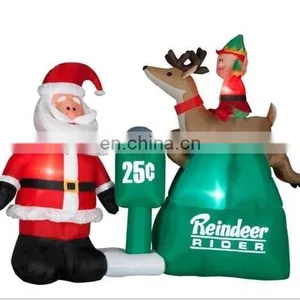 HI Hot Sale Christmas Giant Inflatable Snowman Decoration Product, Inflatable Reindeer Christmas Decoration thumbnail-6