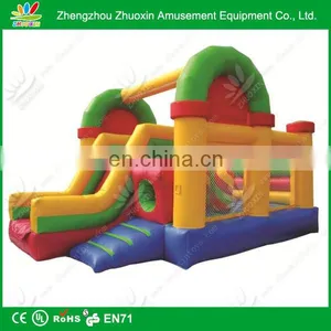 New Model Yellow Combine Inflatable Slide thumbnail-1
