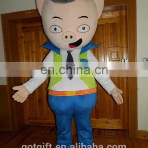 Promotional Lovely Custom Pig Mascot Costume for Adult Wearing thumbnail-4