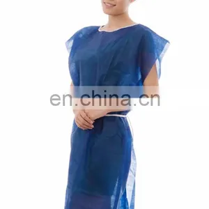Protective Safety Disposable Patients Gown Without Sleeves thumbnail-3