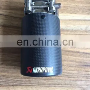 Carbon Fiber Akrapovic Exhaust Tip Car Part Universal Tip thumbnail-3
