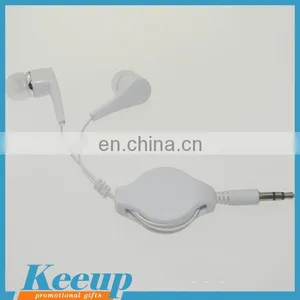 Portable Logo Custom Retractable Earphone Earbuds With Deep Bass thumbnail-2
