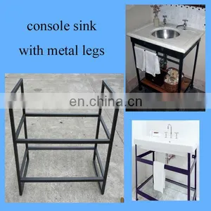 Modern Bathroom Black Vanity Base for Carrara White Countertop thumbnail-1