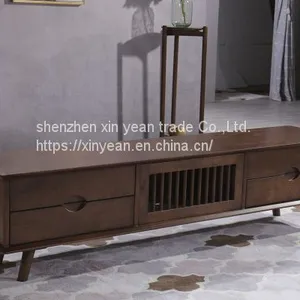Nordic Modern TV Cabinet Coffee Table Combination Small Apartment Living Room Furniture Set thumbnail-4